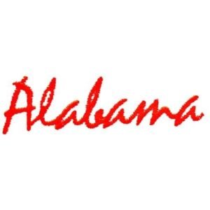 Alabama Text Embroidery Patch