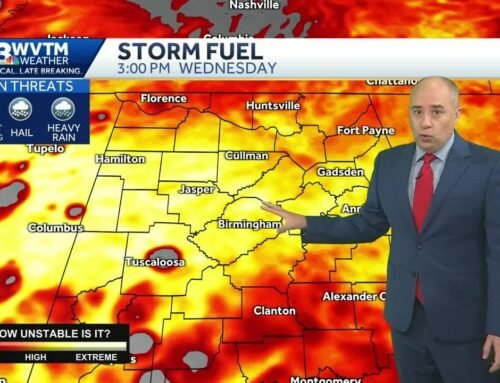 Heavy Storms: Tracking scattered storms in the Alabama weather forecast Tuesday night and Wednesday