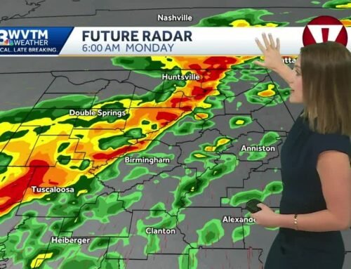 Severe storms are in Alabama’s forecast: wind, hail, and tornado threat Sunday night and Monday.