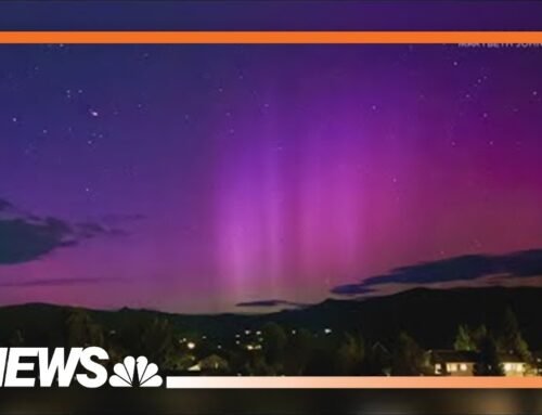 Northern lights were visible in Colorado on Sunday night