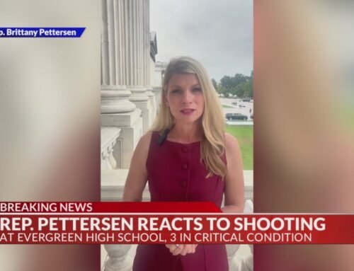 Colorado officials making statements after the shooting at Evergreen High School