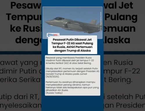 Pulang dari Alaska seusai Bertemu Trump, Pesawat Putin Dikawal Sejumlah Jet Tempur F-22 AS