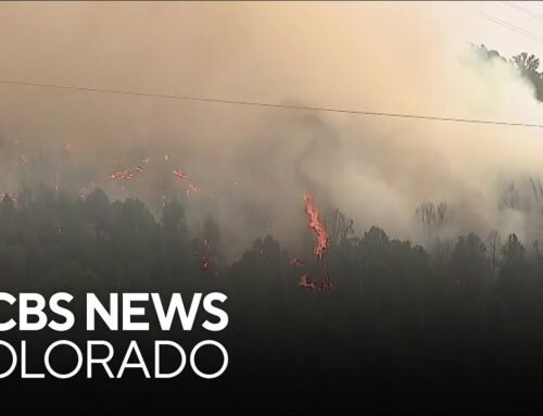 Wildfire burns close to town of Meeker in Western Colorado
