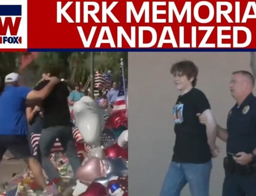 Man arrested for vandalizing Charlie Kirk memorial | LiveNOW from FOX