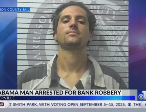 Alabama man arrested for Mississippi bank robbery