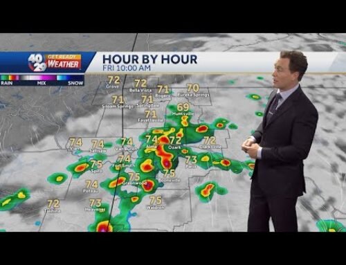A few strong storms this evening, overnight in Arkansas