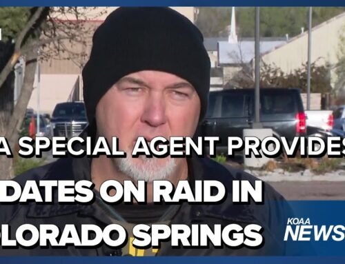 DEA Special Agent Jonathan Pullen provides upates on the multi-agency raid in Colorado Springs