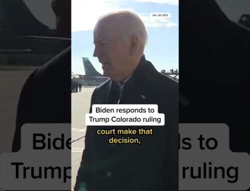 Biden reacts to Trump Colorado ruling