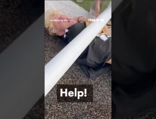 WATCH: Goalpost nearly crushes fan in wild Colorado celebration #shorts #ncaa #colorado #football