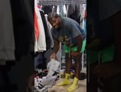 Sheduer Sanders Shows Deion Jr His Nike Shoe Collection