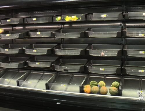 Sun Fresh Market on Kansas City, Missouri’s eastside in decline, with rotten odors, empty shelves