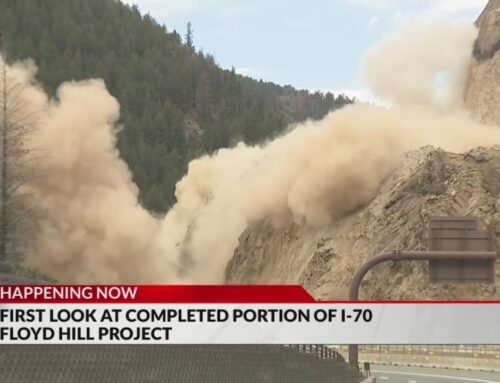 Watch: Rock blasting on I-70 for Floyd Hill project