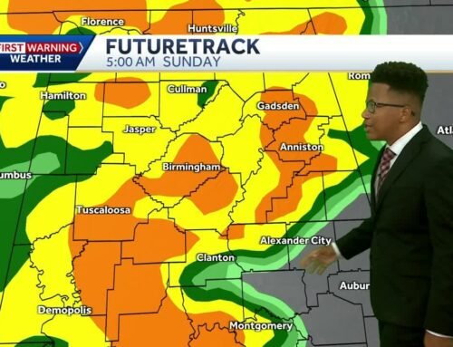 Widespread rain returns to Alabama’s weather forecast this weekend, followed by a cool blast of air