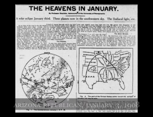 Sky Maps from historic Arizona newspapers