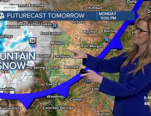 Rain for Denver Sunday night, another cold front Monday