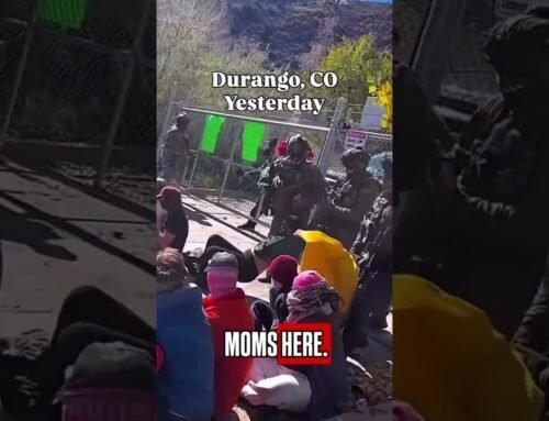 Clashes in Durango, CO outside an ICE facility #breakingnews #usnews #substack