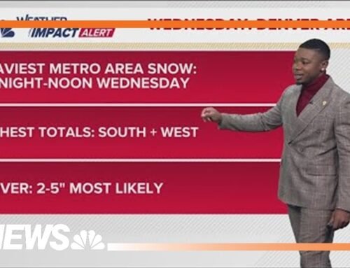 Latest forecast | Denver’s first significant snow arrives Wednesday