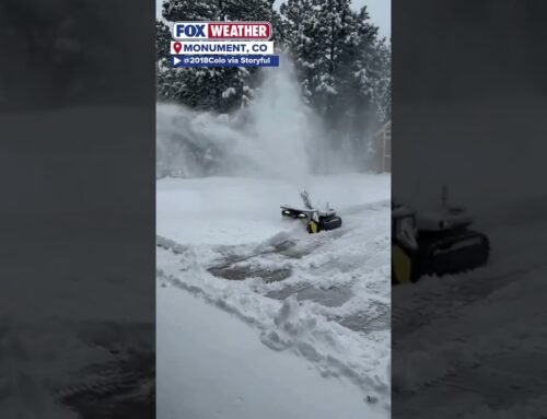 Unstoppable Robotic Snowblower Bulldozes Through Over 6 Inches Of Snow In Colorado