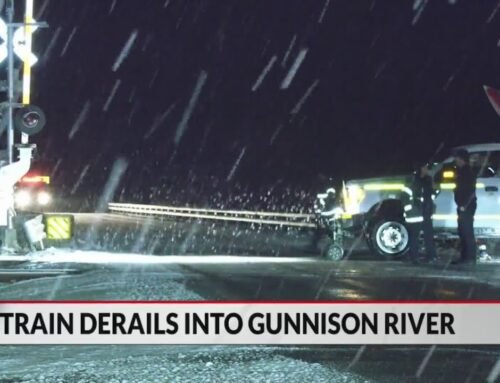 Train derails into Gunnison River overnight