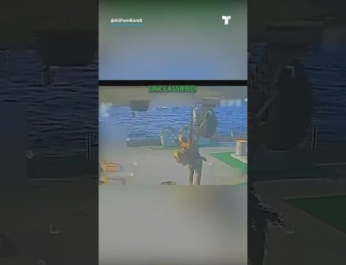 Video de la incautación de un buque de carga frente a la costa de Venezuela