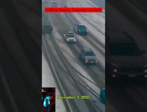 I225 Denver Colorado Highway 🛣️ Snow ❄️ Crash 💥 Pileup #pinkiedabney #shorts #foryourpage