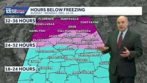 Hard Freeze: Alabama’s forecast brings an Arctic blast, bitterly cold weather by the weekend