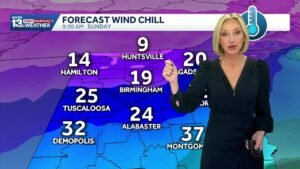 Dangerously cold temperatures are headed to Alabama late in the weekend