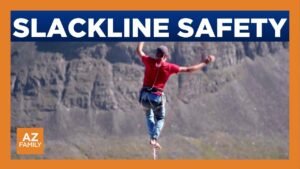 Certain standards need to be met to hang slackline in canyon