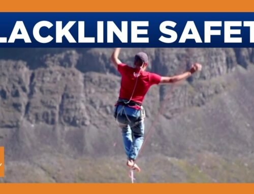Certain standards need to be met to hang slackline in canyon