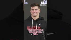 Alabama QB Ty Simpson on how he relaxes before a big game 🏈