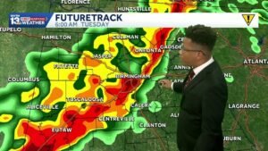 Strong storms will sweep across Alabama Tuesday, with a cooldown for Thanksgiving’s weather forecast