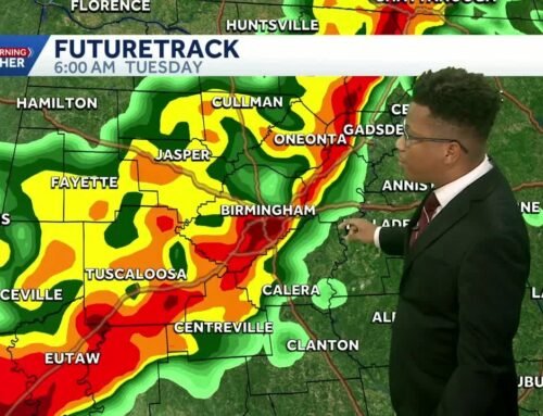 Strong storms will sweep across Alabama Tuesday, with a cooldown for Thanksgiving’s weather forecast