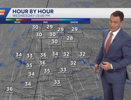 Arkansas cold front coming in