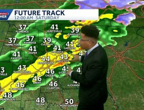 Alabama’s weather forecast brings wind chills in the teens Thursday, with more rain late Friday