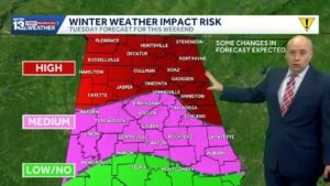 Winter Storm Threat: Severe ice storm, snow likely this weekend in Alabama’s weather forecast