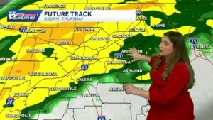 Alabama freeze Tuesday, then tracking a threat of rain & storms in the weather forecast on Thursday