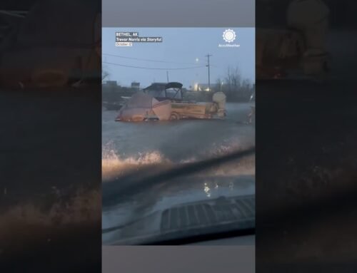 Former Typhoon Flips Boats in Alaska