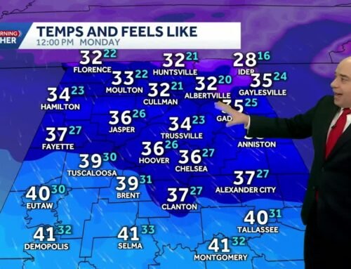 Hard Freeze: Alabama’s weather forecast stays very cold through Tuesday, rain and storms by Thursday