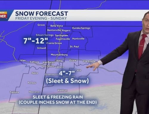 UPDATE: Here’s how much snow and sleet Arkansas could get this weeken…