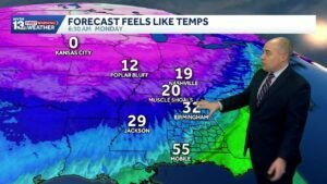 Arctic Blast: Alabama’s weather forecast goes from 70s to 20s behind a strong cold front