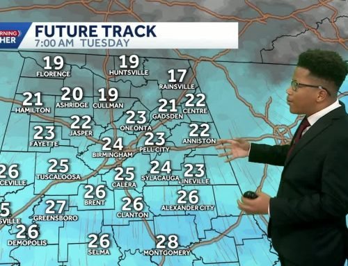 Alabama’s weather forecast: Temperatures drop to the 20s to start the week, rain returns midweek
