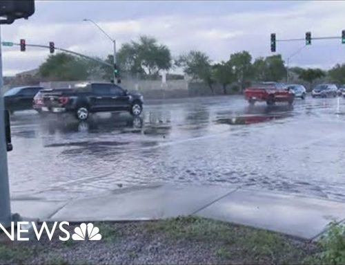 Rain falls across Arizona
