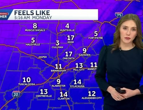Possible black ice with intense cold in Alabama