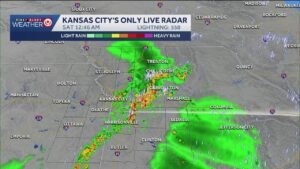Severe weather is moving into the Kansas City area. Take a look at live radar.