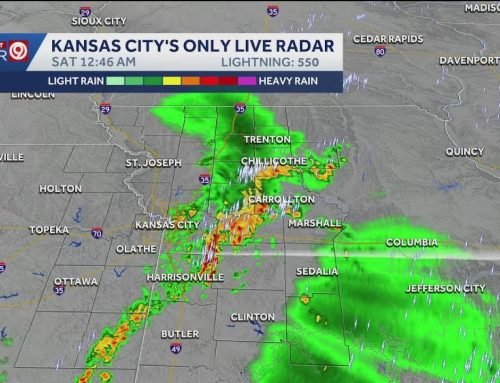 Severe weather is moving into the Kansas City area. Take a look at live radar.