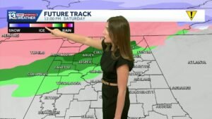 Severe winter storm threat for Alabama this weekend with rain, snow and ice.
