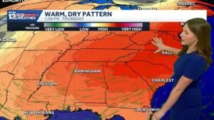 Warm, dry spring days in Alabama’s April weather forecast.
