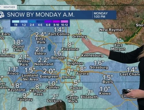 Snow moving in for Denver and the Front Range