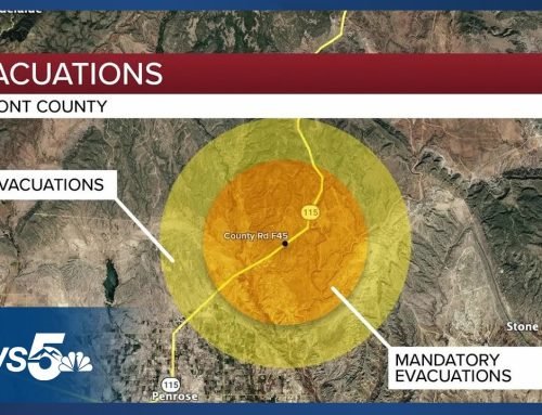 Evacuations remain in place for wildfire burning in Colorado
