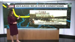 Chilly March temperatures for Alaska